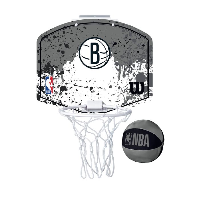 Set di palloni da basket Wilson NBA Team Mini Hoop Brooklyn Nets 2
