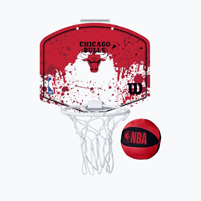 Set di palloni da basket Wilson NBA Team Mini Hoop Chicago Bulls 3