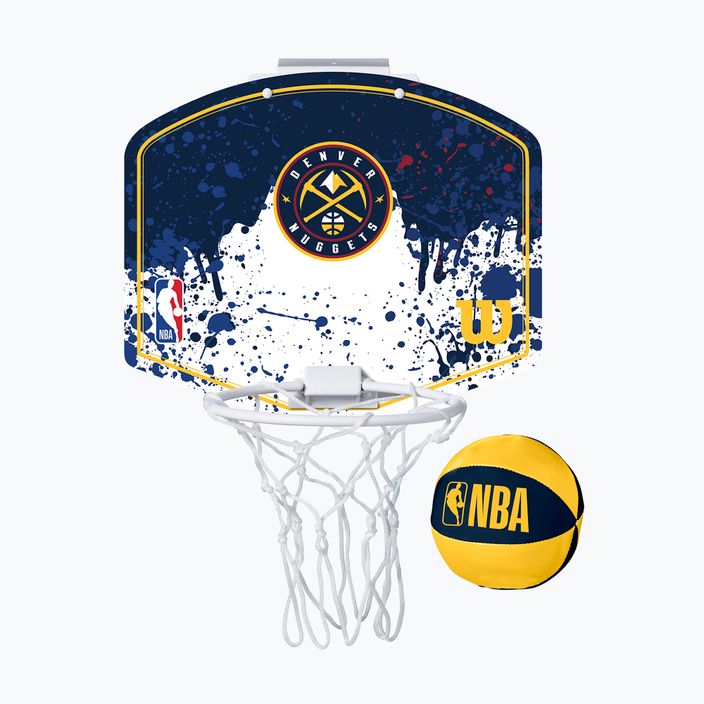 Set di palloni da basket Wilson NBA Team Mini Hoop Denver Nuggets