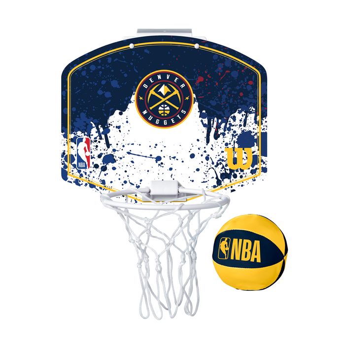 Set di palloni da basket Wilson NBA Team Mini Hoop Denver Nuggets 2