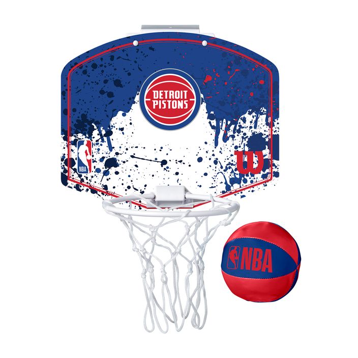 Set di palloni da basket Wilson NBA Team Mini Hoop Detroit Pistons 2