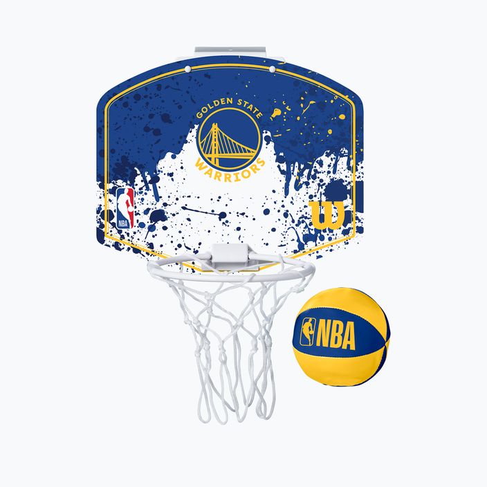 Set di palloni da basket Wilson NBA Team Mini Hoop Golden State Warriors 4