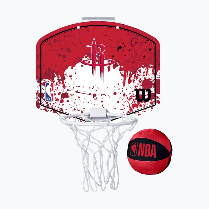 Set di palloni da basket Wilson NBA Team Mini Hoop Houston Rockets