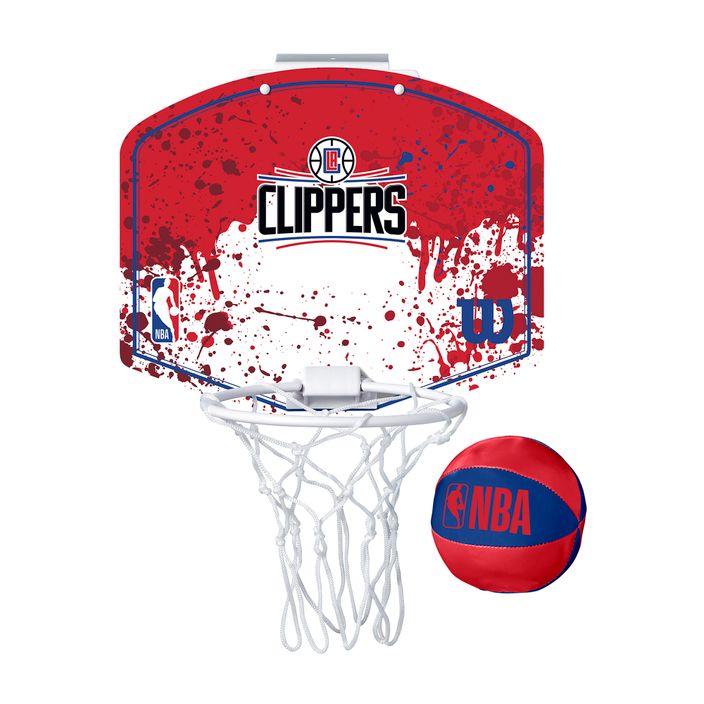 Set di palloni da basket Wilson NBA Team Mini Hoop Los Angeles Clippers 2