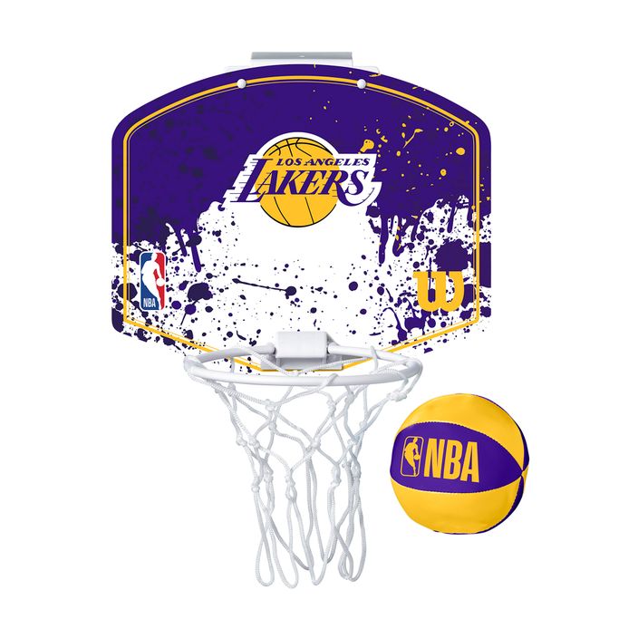 Set di palloni da basket Wilson NBA Team Mini Hoop Los Angeles Lakers 2