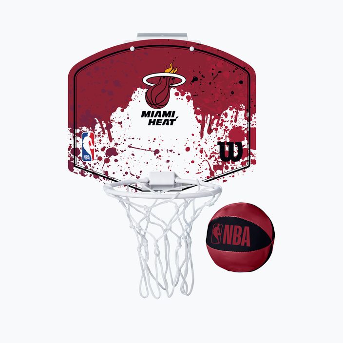 Set di palloni da basket Wilson NBA Team Mini Hoop Miami Heat 4