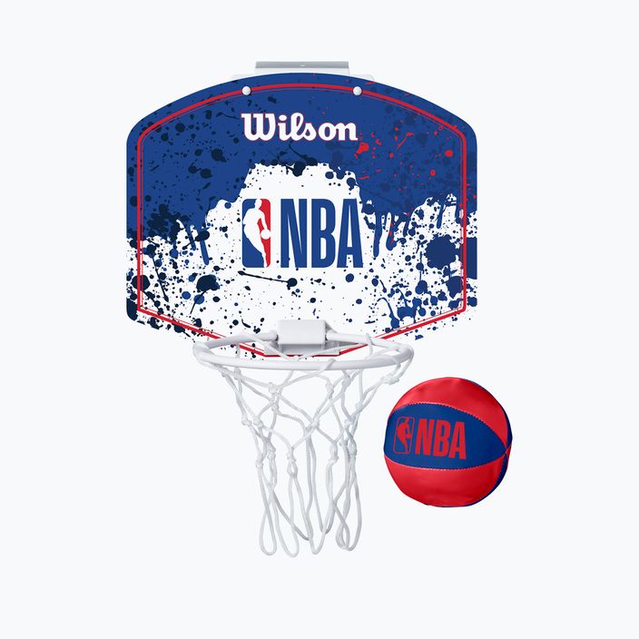 Set di palloni da basket Wilson NBA Team Mini Hoop RWB 4