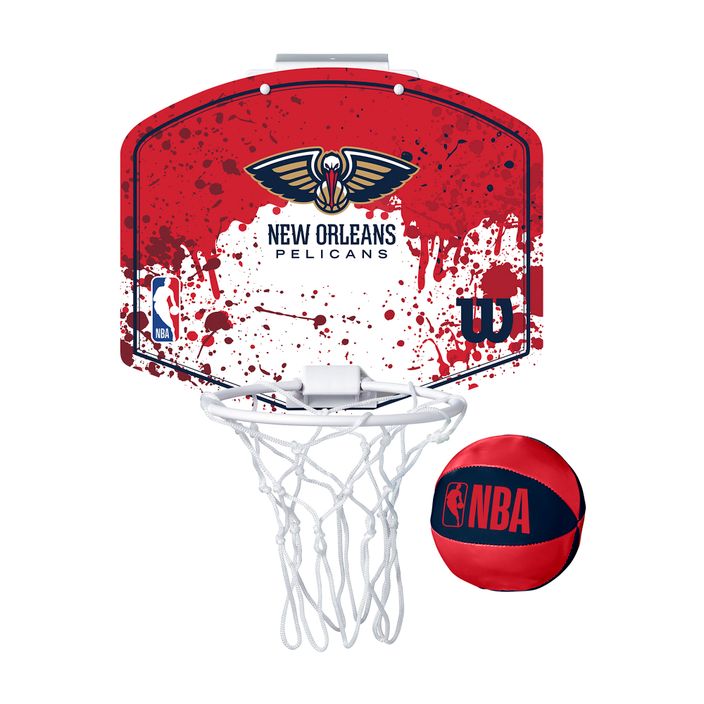 Set di palloni da basket Wilson NBA Team Mini Hoop New Orleans Pelicans 2