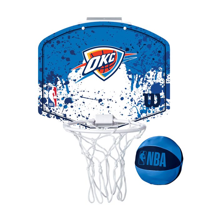 Set di palloni da basket Wilson NBA Team Mini Hoop Oklahoma City Thunder 2