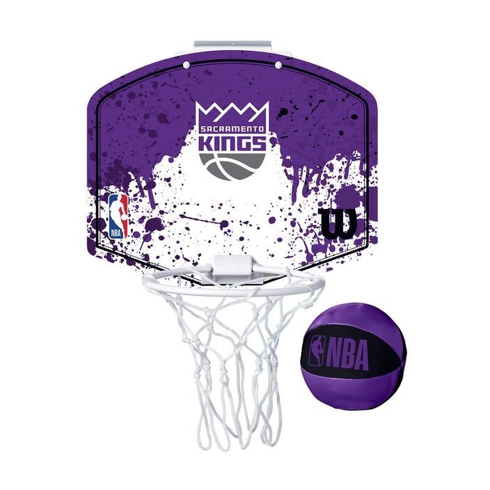 Set di palloni da basket Wilson NBA Team Mini Hoop Sacramento Kings 2