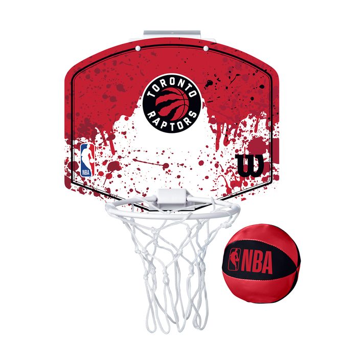 Set di palloni da basket Wilson NBA Team Mini Hoop Toronto Raptors 2