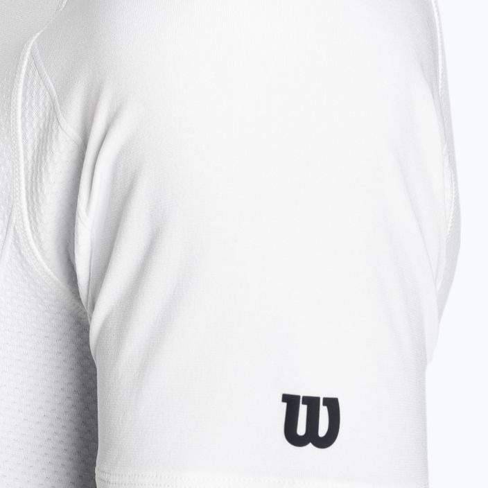 Maglietta Wilson Team Seamless Crew bianca brillante da uomo 3