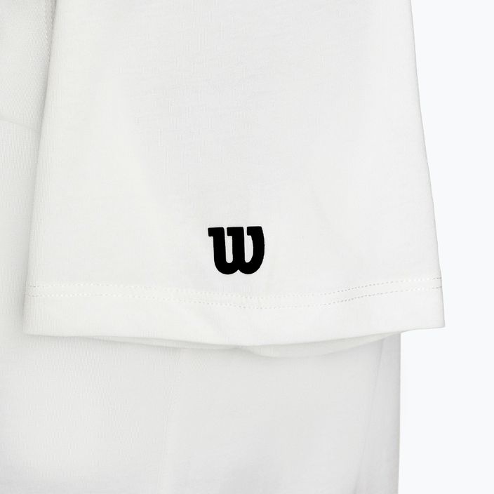 Maglietta da tennis Wilson Team Graphic da uomo, bianco brillante 4