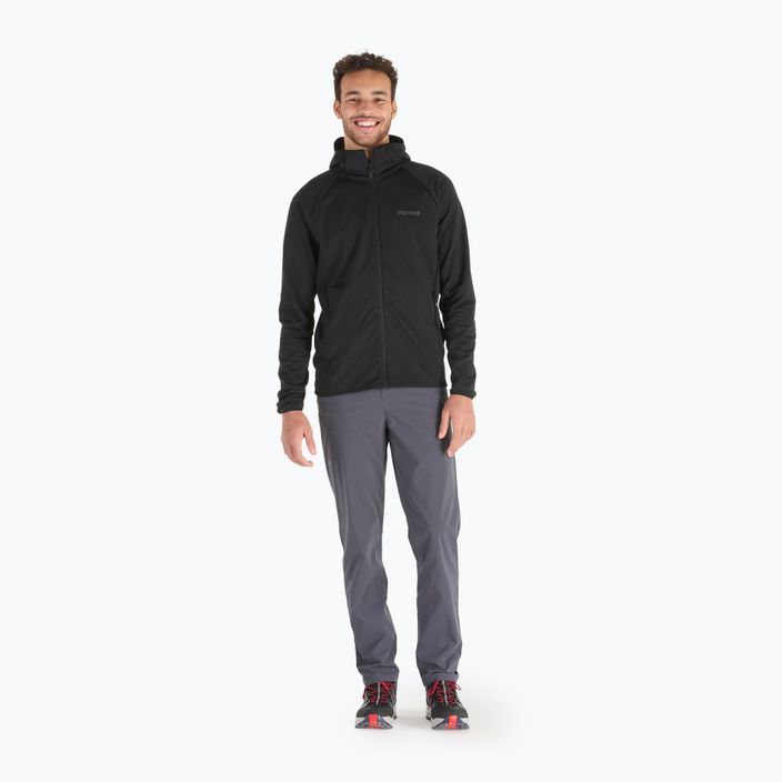 Felpa in pile da uomo Marmot Leconte Full Zip Hoody nero 2