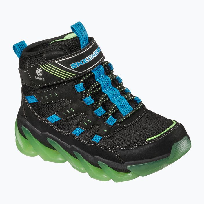 SKECHERS scarpe da bambino Mega-Surge Flash Breeze nero/blu/lime 8