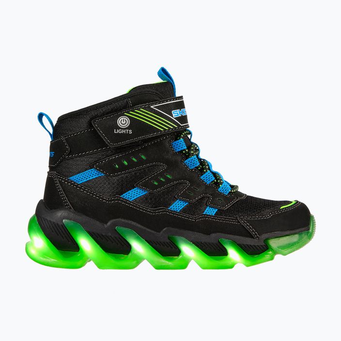 SKECHERS scarpe da bambino Mega-Surge Flash Breeze nero/blu/lime 9