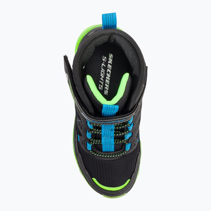 SKECHERS scarpe da bambino Mega-Surge Flash Breeze nero/blu/lime 6