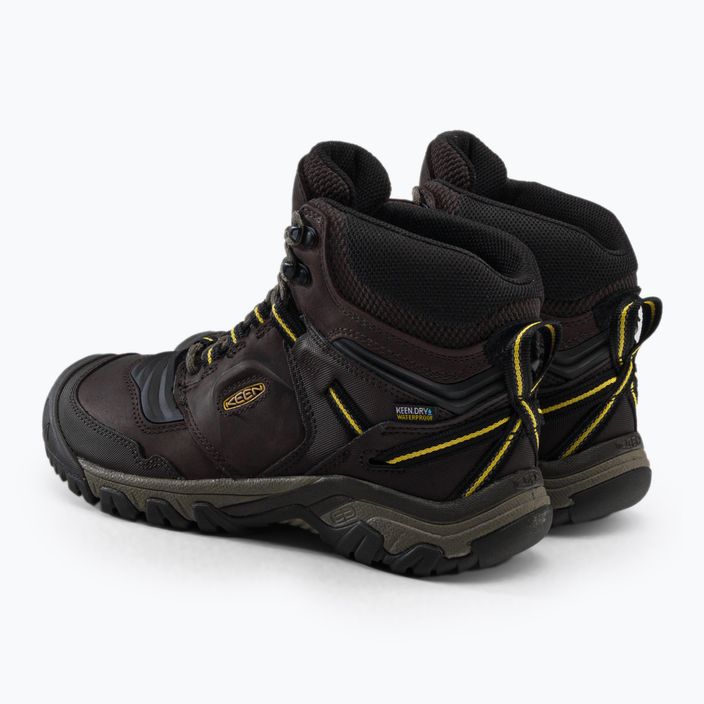 KEEN Ridge Flex Mid WP scarpe da trekking da uomo giallo caffè/keen 3
