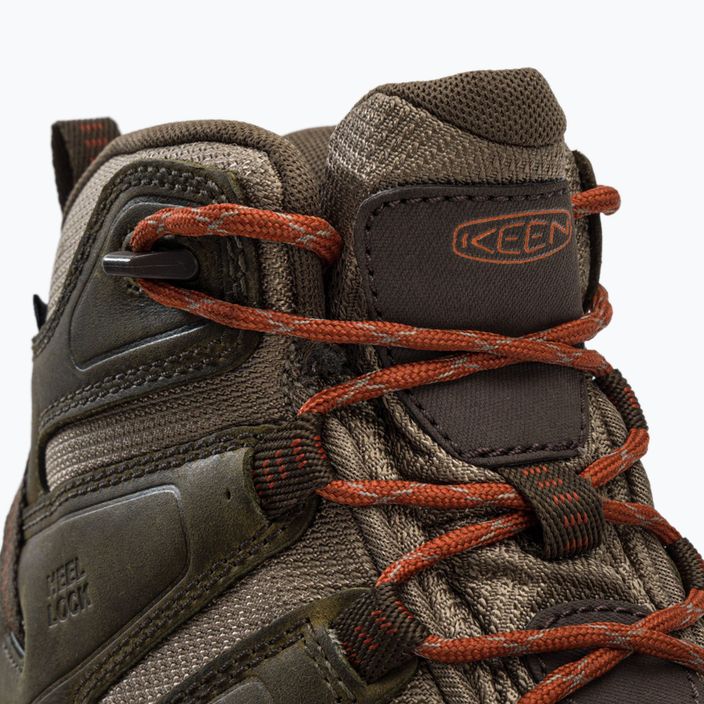 KEEN Circadia Mid WP scarpe da trekking da uomo oliva scura/argilla di vaselina 11