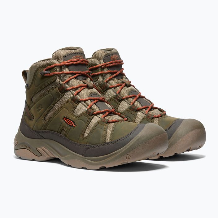KEEN Circadia Mid WP scarpe da trekking da uomo oliva scura/argilla di vaselina 15