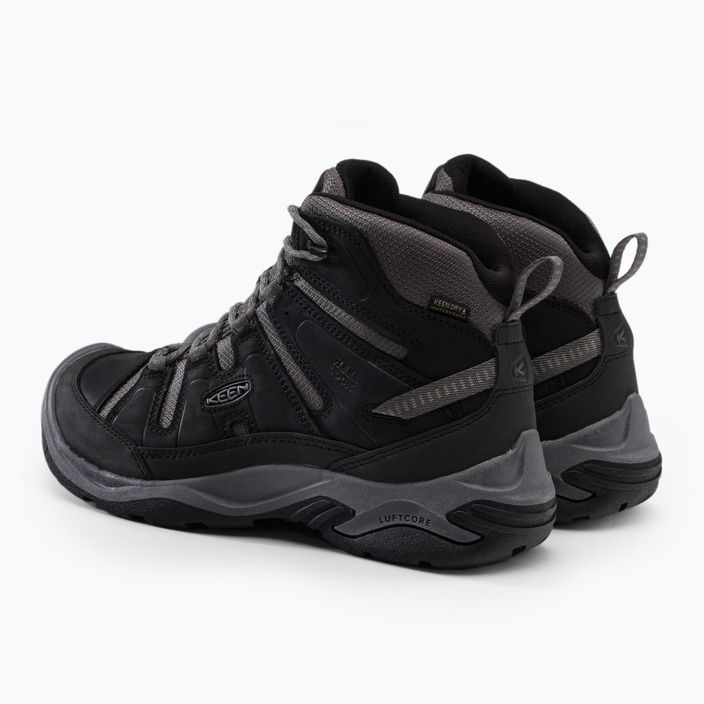 KEEN Circadia Mid WP scarpe da trekking da uomo nero/grigio acciaio 3