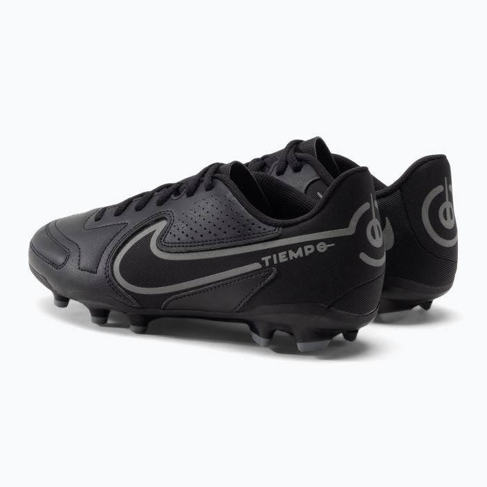 Nike Legend 9 Club FG/MG Jr scarpe da calcio bambino nero/grigio ferro/grigio bomber metallizzato 3