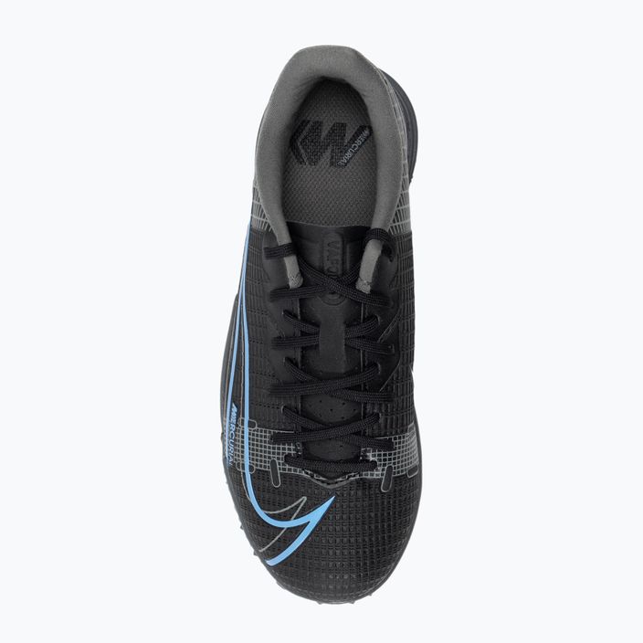 Scarpe da calcio per bambini Nike Vapor 14 Academy TF Jr nero/grigio ferro 6