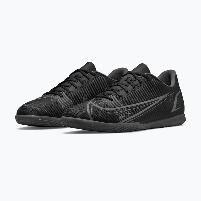 Scarpe da calcio uomo Nike Vapor 14 Club IC nero/grigio ferro 3