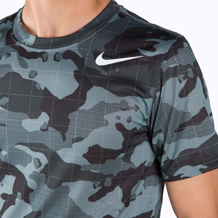 Maglietta da allenamento da uomo Nike Dri-Fit Camo grigio fumo 4