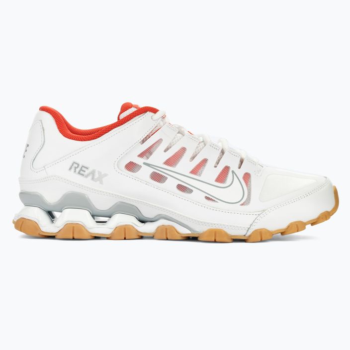 Scarpe da ginnastica da uomo Nike Reax 8 Tr Mesh bianco/grigio lupo/rosso ciliegia 2