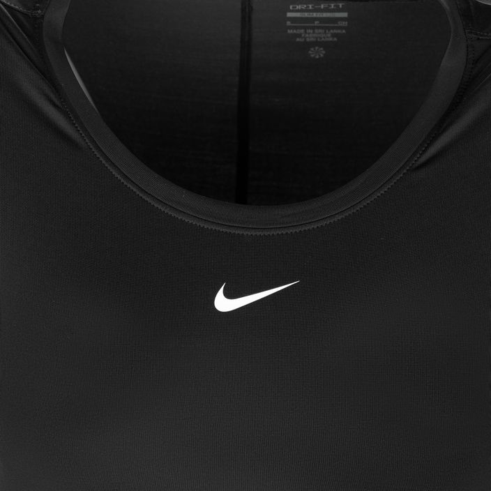 Maglietta da allenamento Nike Dri-Fit One donna nero/bianco 3