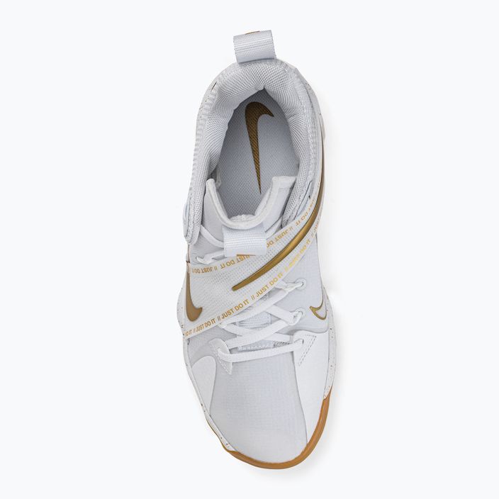 Nike React Hyperset SE scarpe da pallavolo bianco/oro 6