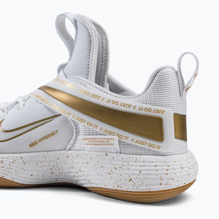 Nike React Hyperset SE scarpe da pallavolo bianco/oro 9