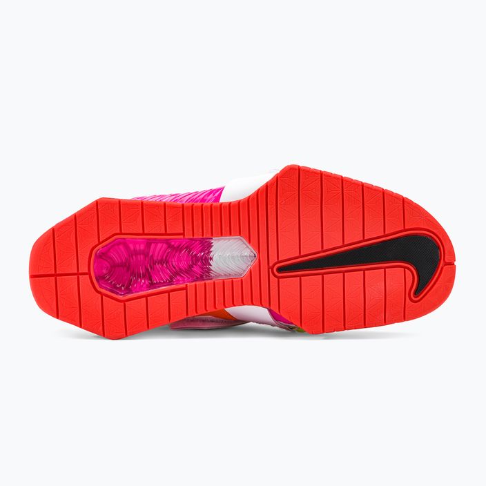 Nike Romaleos 4 Olympic Colorway scarpe da sollevamento pesi bianco/nero/lucido cremisi 5