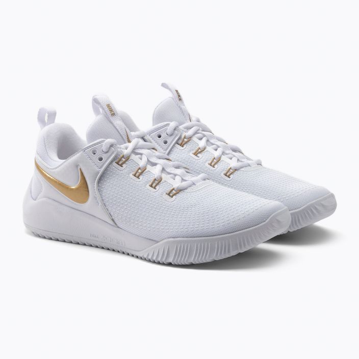 Nike Air Zoom Hyperace 2 LE scarpe da pallavolo bianco/oro 5