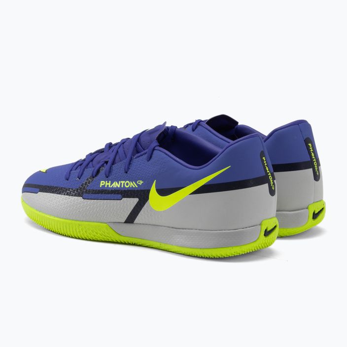 Scarpe da calcio Nike Phantom GT2 Academy IC Uomo zaffiro/volt/grigio nebbia/blu void 3