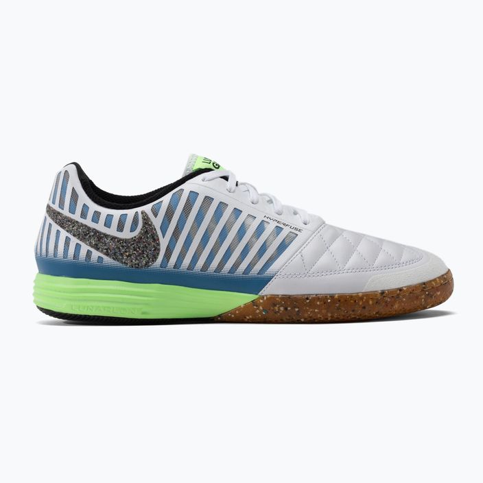 Nike Lunargato II IC scarpe da calcio uomo nero/lime glow/lt photo blue 2
