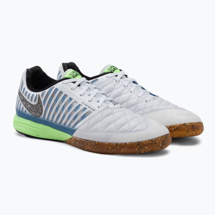 Nike Lunargato II IC scarpe da calcio uomo nero/lime glow/lt photo blue 5
