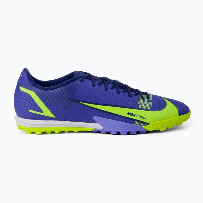Scarpe da calcio uomo Nike Vapor 14 Academy TF lapis/volt/blu void 2