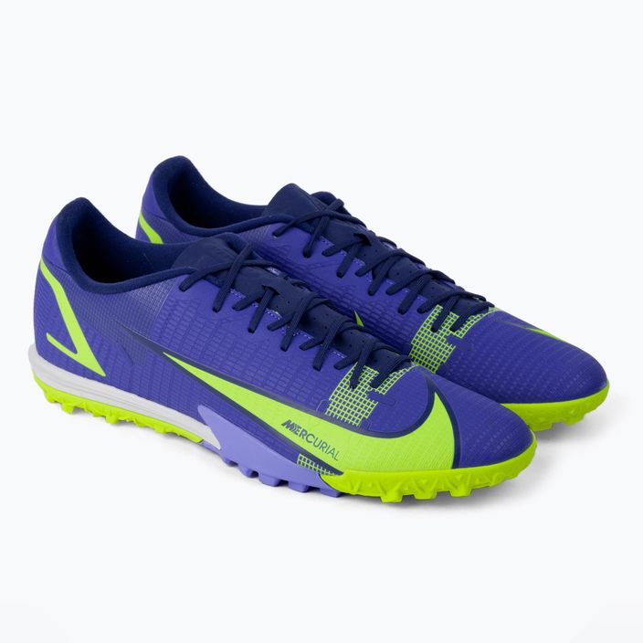 Scarpe da calcio uomo Nike Vapor 14 Academy TF lapis/volt/blu void 5