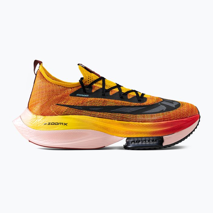 Uomo Nike Air Zoom Alphafly Next Flyknit scarpe da corsa amarillo/nero/magma orange 2