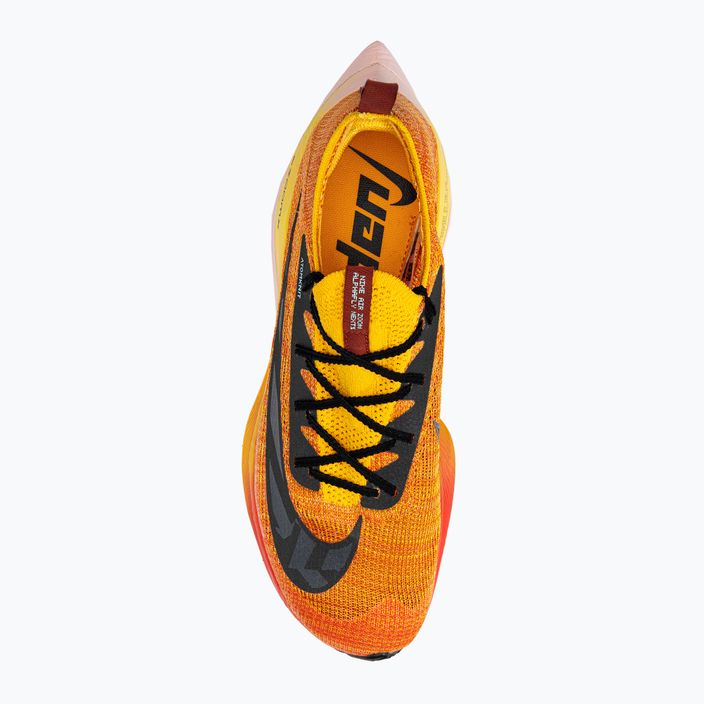 Uomo Nike Air Zoom Alphafly Next Flyknit scarpe da corsa amarillo/nero/magma orange 6