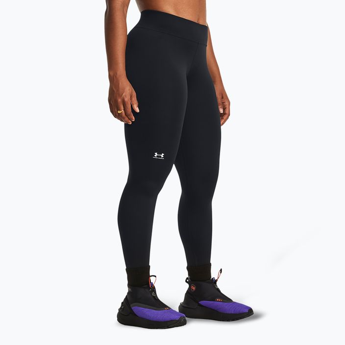 Leggings da allenamento Under Armour ColdGear Authentics da donna, nero/bianco