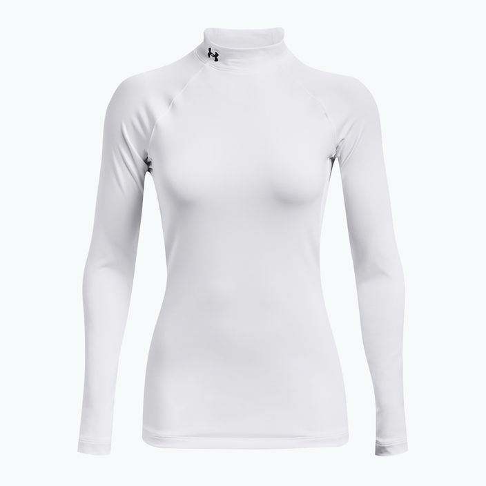 Under Armour Authentics CG Mockneck bianco/nero, manica lunga da allenamento per donna 7