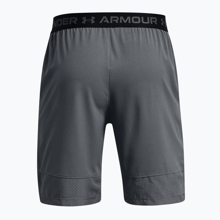 Pantaloncini da allenamento Under Armour da uomo UA Vanish Woven 8in pitch grigio/nero 2