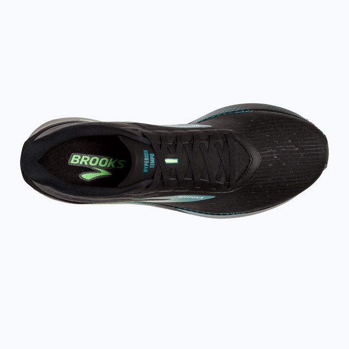 Brooks Hyperion Tempo scarpe da corsa da uomo nero/kayak/geco verde 14