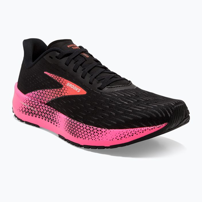 Brooks Hyperion Tempo, scarpe da corsa da donna, nero/rosa/corallo 10
