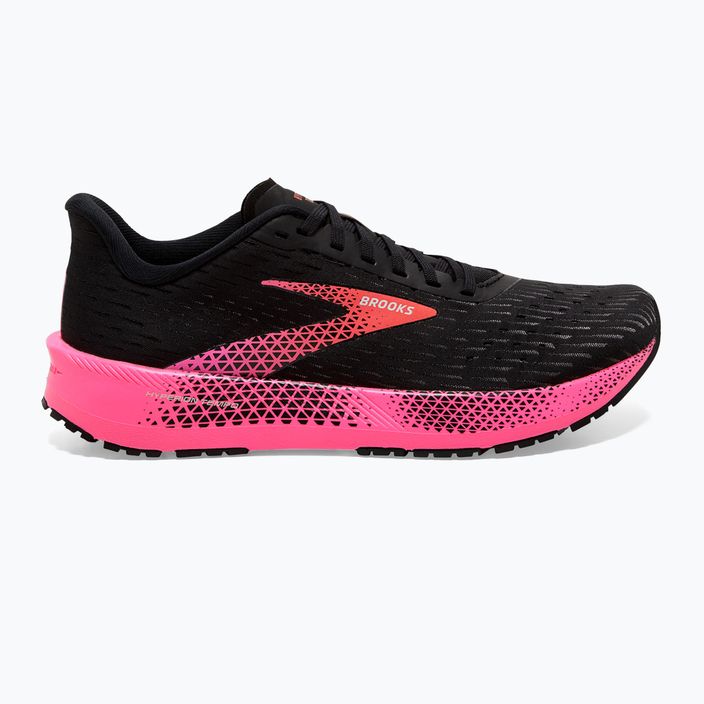 Brooks Hyperion Tempo, scarpe da corsa da donna, nero/rosa/corallo 12