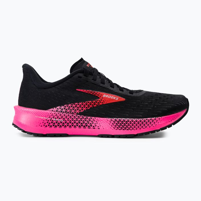 Brooks Hyperion Tempo, scarpe da corsa da donna, nero/rosa/corallo 2