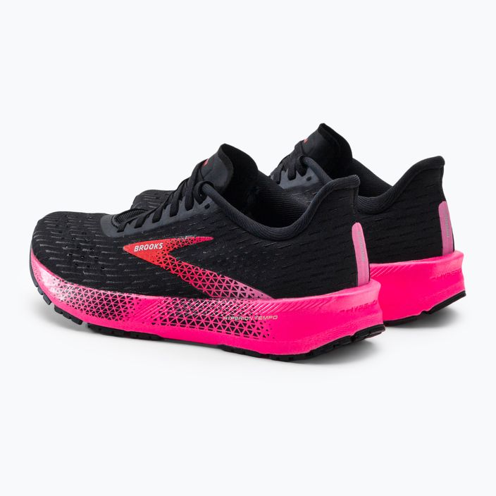 Brooks Hyperion Tempo, scarpe da corsa da donna, nero/rosa/corallo 3